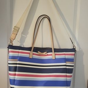 Kate Spade New York Large Tote/diaper Bag Shoulder Bag Stripped